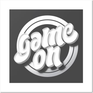 Game On White Posters and Art